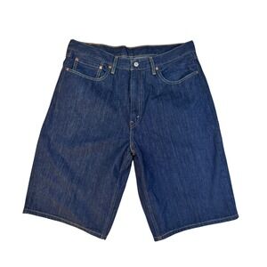Levis 469 Loose Fit Denim Shorts Mens 36 Dark Wash Indigo Blue 39434-0004